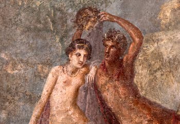 Fresko Perseus hebt den Kopf der Medusa und Andromeda, Pompeji, Casa della Saffo, Archäologisches Museum Neapel