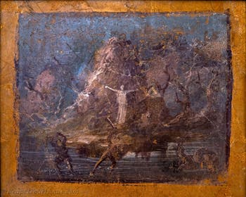 Fresko Perseus und Andromeda, Pompeji, Archäologisches Museum Neapel