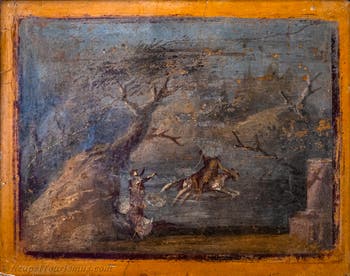 Fresko Phrixos und Helle, Pompeji, Casa di Diana I, Archäologisches Museum Neapel