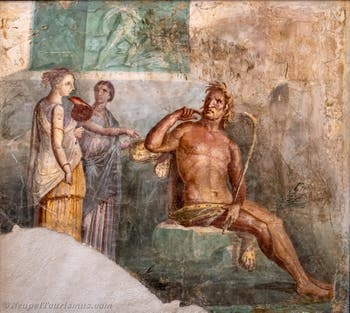 Fresko Polyphem und Galateia, Pompeji, Archäologisches Museum Neapel