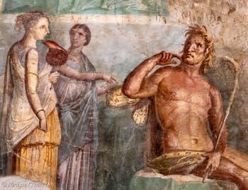 Fresko Polyphem und Galateia, Pompeji, Archäologisches Museum Neapel