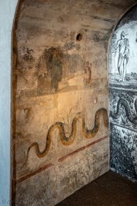 Nische des Sacrariums, Pompeji, Praedia di Giulia Felice, Archäologisches Museum Neapel