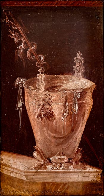 Wandmalerei auf einer dionysischen Situla, Boscoreale, Archäologisches Museum von Neapel