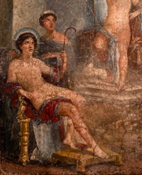 Fresko Stibadium Dyonysisch, Pompeji, Casa Gavius Rufus, Archäologisches Museum Neapel