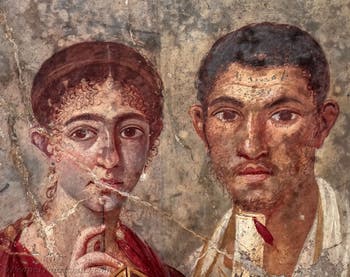 Fresko Terentius Neo und seine Frau, Pompeji, Casa di Terentius Neo, Archäologisches Museum Neapel