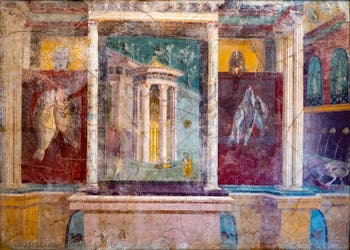 Tholos-Wandgemälde, Pompeji, Insula Occidentalis, Archäologisches Museum von Neapel