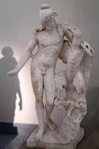 Ganymed und der Adler, Farnese-Sammlung, Archäologisches Museum von Neapel in Italien