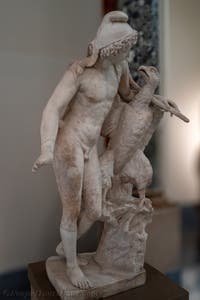 Ganymed und der Adler, Farnese-Sammlung, Archäologisches Museum von Neapel in Italien