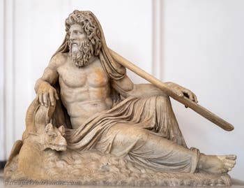 Ozean mit einem Meeresdrachen, Farnese-Sammlung, Archäologisches Museum von Neapel in Italien