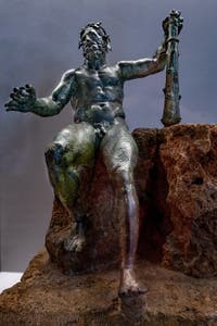 Herkules Epitrapezios beim Bankett, Pompeji, Archäologisches Museum von Neapel in Italien
