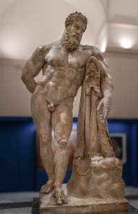 Herkules in Ruhe, Farnese-Sammlung, Archäologisches Museum von Neapel in Italien