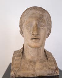 Kopf des jungen Herkules, Villa dei Papiri, Herculaneum, Archäologisches Museum von Neapel in Italien