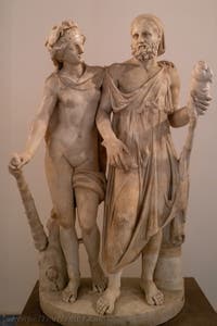 Herkules und Omphale, Farnese-Sammlung, Archäologisches Museum von Neapel in Italien