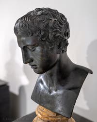 Herkuleskopf, Villa dei Papiri, Herculaneum, Archäologisches Museum von Neapel in Italien