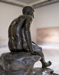 Hermes in Ruhe, Villa dei Papiri, Herculaneum, Archäologisches Museum von Neapel in Italien