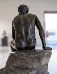 Hermes in Ruhe, Villa dei Papiri, Herculaneum, Archäologisches Museum von Neapel in Italien