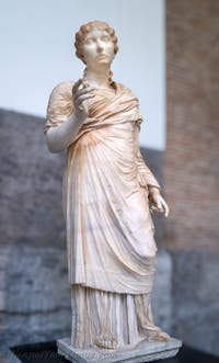 Tochter des Nonius Balbus, Herculaneum, Archäologisches Museum von Neapel in Italien