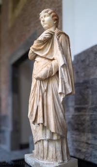 Die kleine Herculaneerin, Tochter des Nonius Balbus, Herculaneum, Archäologisches Museum von Neapel in Italien