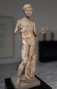 Junger Junge, Villa dei Papiri, Herculaneum, Archäologisches Museum von Neapel in Italien