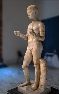 Junger Junge, Villa dei Papiri, Herculaneum, Archäologisches Museum von Neapel in Italien