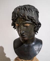 Kopf eines jungen Adon, Villa dei Papiri, Herculaneum, Archäologisches Museum von Neapel in Italien