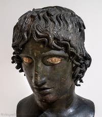 Kopf eines jungen Adon, Villa dei Papiri, Herculaneum, Archäologisches Museum von Neapel in Italien
