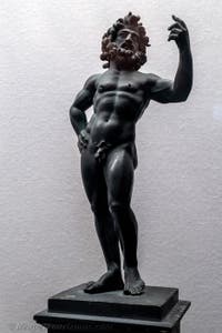 Jupiter mit einem Stab, Herculaneum, Archäologisches Museum von Neapel in Italien