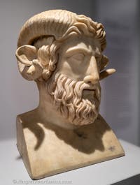 Hermes von Zeus-Ammon, Herculaneum, Archäologisches Museum von Neapel in Italien
