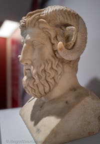 Hermes von Zeus-Ammon, Herculaneum, Archäologisches Museum von Neapel in Italien