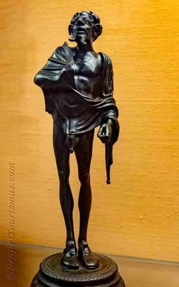 Satirische Statuette eines zynischen Philosophen, Pompeji, Erotikkabinett, Archäologisches Museum Neapel