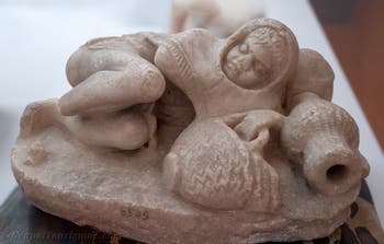Schlafender kleiner Fischer, Casa della Seconda Fontana Piccola, Pompeji, Archäologisches Museum von Neapel, Italien
