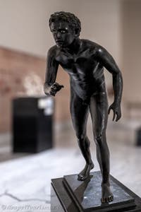 Läufer, Villa dei Papiri, Herculaneum, Archäologisches Museum von Neapel in Italien