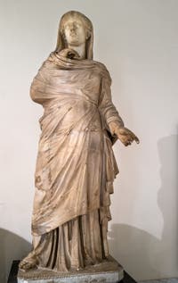Die Scham, Tablinum der Villa dei Papiri, Herculaneum, Archäologisches Museum von Neapel, Italien