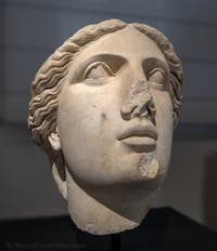 Minerva-Kopf, Cuma, Archäologisches Museum von Neapel in Italien