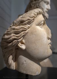Minerva-Kopf, Cuma, Archäologisches Museum von Neapel in Italien