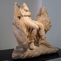 Nereide auf einem Seepferdchen, Formia, Archäologisches Museum von Neapel in Italien