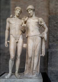 Orestes und Elektra, Serapis-Tempel, Pozzuoli, Archäologisches Museum von Neapel in Italien