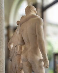 Orestes und Elektra, Serapis-Tempel, Pozzuoli, Archäologisches Museum von Neapel in Italien