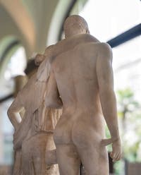 Orestes und Elektra, Serapis-Tempel, Pozzuoli, Archäologisches Museum von Neapel in Italien