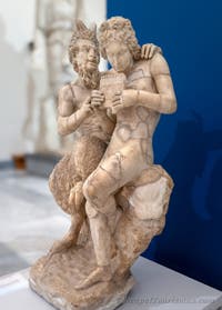 Der Gott Pan und Daphnis, Farnese-Sammlung, Erotikkabinett, Archäologisches Museum Neapel