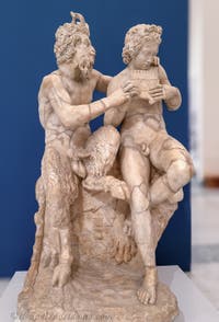 Der Gott Pan und Daphnis, Farnese-Sammlung, Erotikkabinett, Archäologisches Museum Neapel