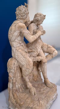 Der Gott Pan und Daphnis, Farnese-Sammlung, Erotikkabinett, Archäologisches Museum Neapel