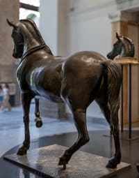Pferd aus Neros Quadriga, Herculaneum, Archäologisches Museum von Neapel, Italien