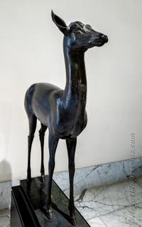Hirschkalb, Villa dei Papiri, Herculaneum, Archäologisches Museum von Neapel in Italien