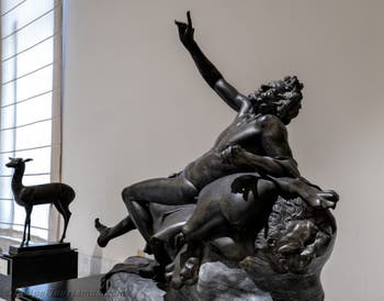 Betrunkener Satyr, Villa dei Papiri, Herculaneum, Archäologisches Museum von Neapel in Italien