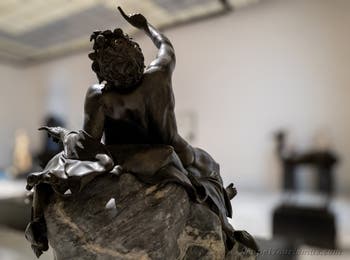 Betrunkener Satyr, Villa dei Papiri, Herculaneum, Archäologisches Museum von Neapel in Italien