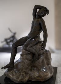 Schlafender Satyr, Villa dei Papiri, Herculaneum, Archäologisches Museum von Neapel in Italien