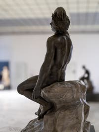 Schlafender Satyr, Villa dei Papiri, Herculaneum, Archäologisches Museum von Neapel in Italien