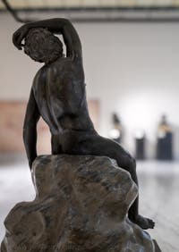 Schlafender Satyr, Villa dei Papiri, Herculaneum, Archäologisches Museum von Neapel in Italien
