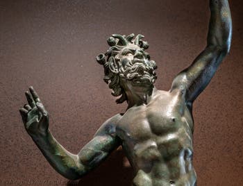 Tanzender Satyr, Casa del Fauno, Pompeji, Archäologisches Museum von Neapel in Italien